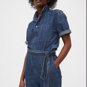 Gap Utility Tie-Belt Jumpsuit